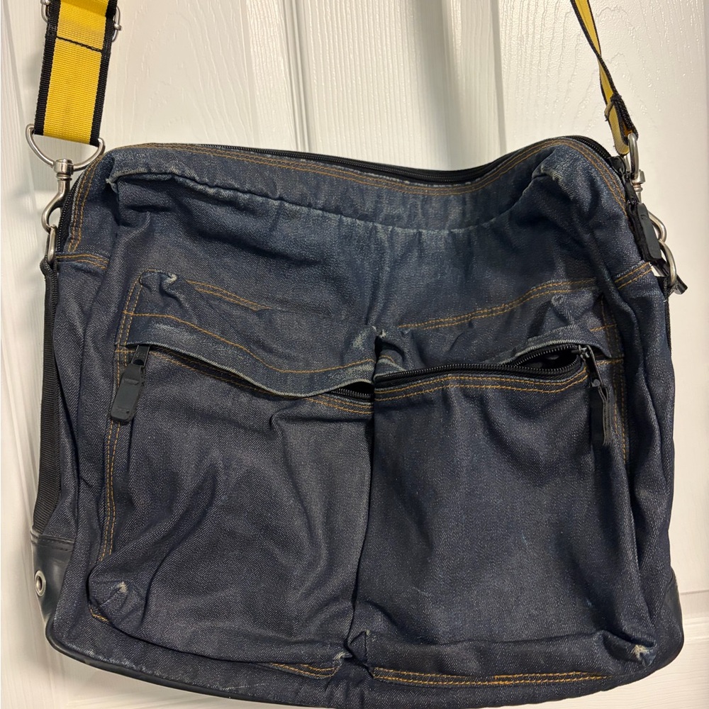 Vintage GAP Denim and Yellow Bag